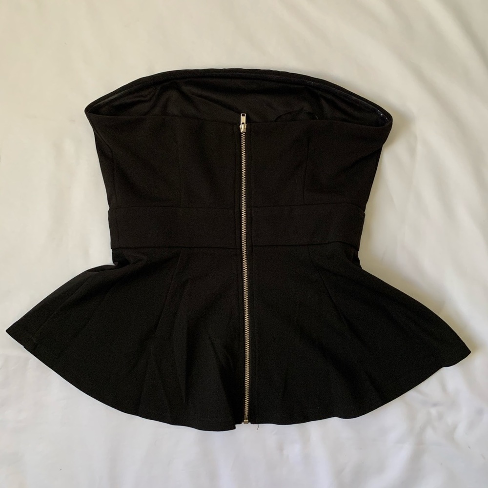 Sugar + Lips ✖️ Peplum style Tube Top XS - Picture 2 of 6